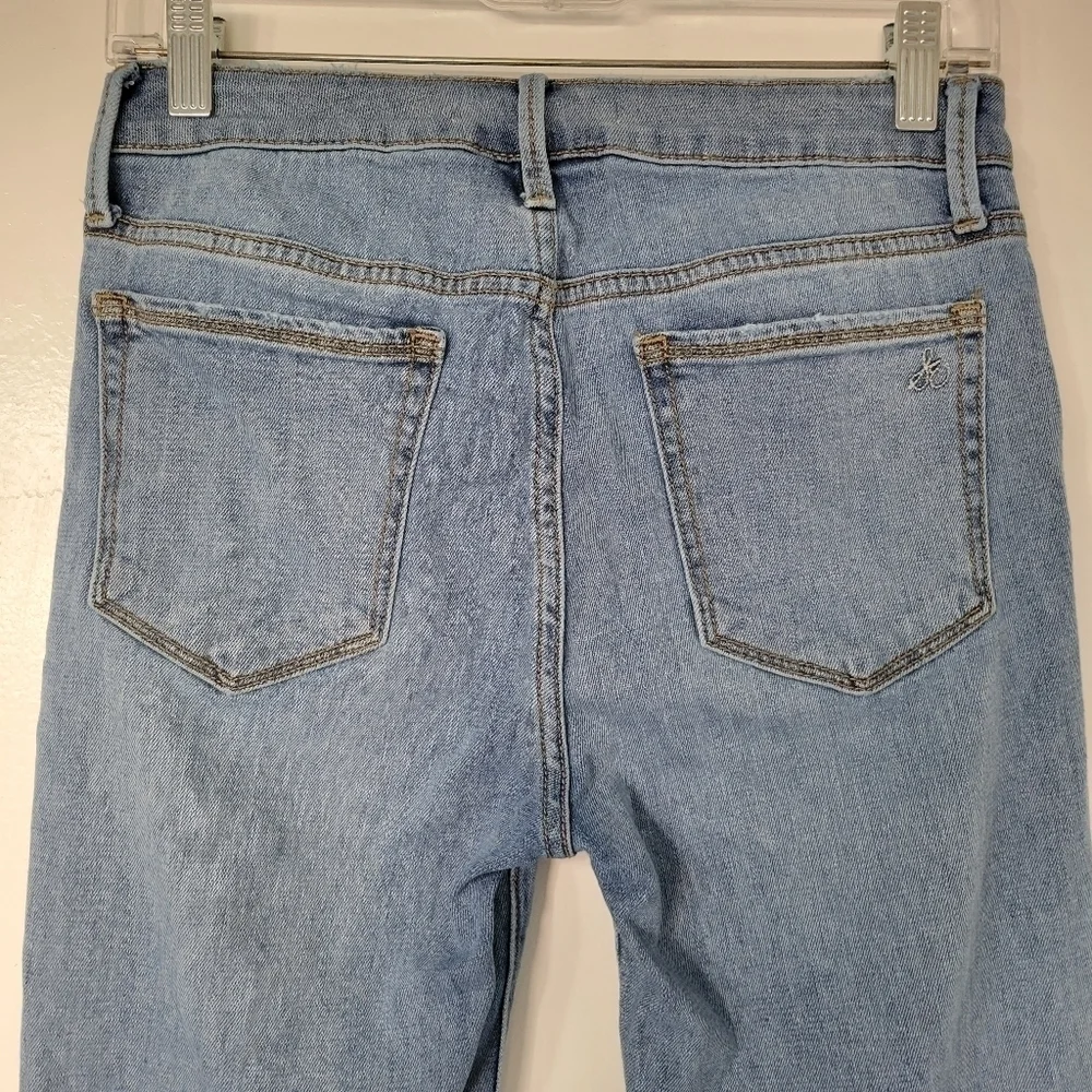 Sam Edelman Stiletto Ankle Tie Light Wash Jean Size 27 - Picture 8 of 11